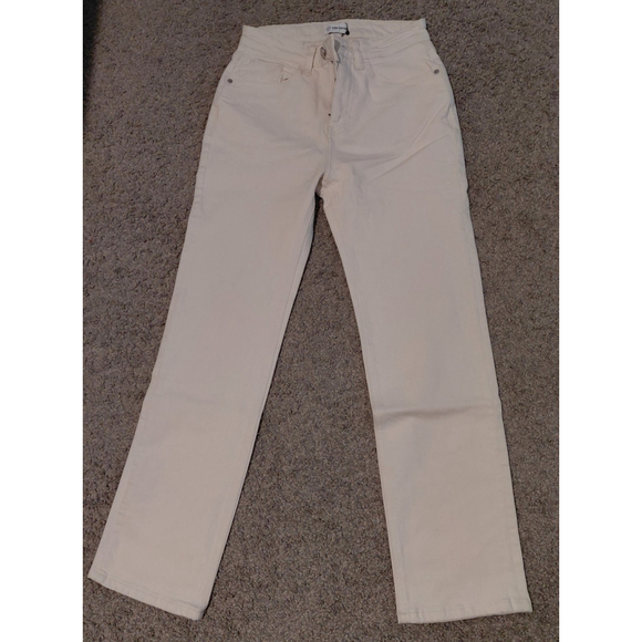 THE DROP Denim - The Drop Women's Jeans - Janine Slim Straight Leg - Ecru - Size 26 - New